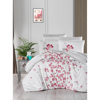 Bedding set First choice Chance powder Ranforce Euro 200x220 cm white-pink (m017461)