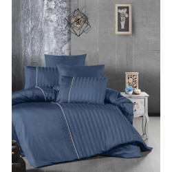 First choice Modalife Denim satin-luxe bedding set Euro 200x220 cm blue (m017499)