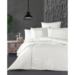 First choice Modalife White satin-luxe Euro bedding set 200x220 cm white (m017501)