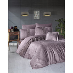 Bedding set First choice Moonlight satin VIP Florenza lilac satin Euro 200x220 cm lilac (m017523)