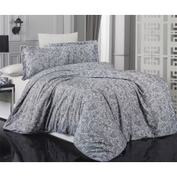 Altinbasak Elsa Indigo Jacquard Euro Bedding Set 200x220 cm Blue (m017551)