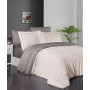 First choice Serenity Ivory & Mink satin-luxe Euro bedding set 200x220 cm ivory-gray (m017871)