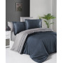 First choice Serenity Denim & Grey satin-luxury Euro bedding set 200x220 cm blue (denim)-gray (m017877)