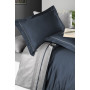 First choice Serenity Denim & Grey satin-luxury Euro bedding set 200x220 cm blue (denim)-gray (m017877)