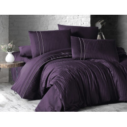 Bedding set First choice Stripe Style mor satin-lux Euro 200x220 cm purple (m015747)