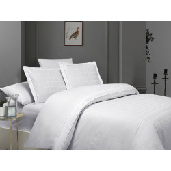 First choice Royce White satin-luxe Euro bedding set 200x220 cm white (m018216)