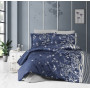 Комплект постільної білизни First choice Living Navy Blue сатин-люкс Євро 200х220 см темно-синій (m018343)