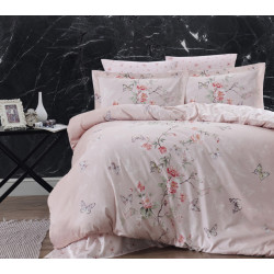 First choice Matilde Powder satin-luxe Euro bedding set 200x220 cm pink (m018337)