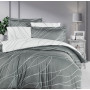 First choice Mesi Moon Mist satin-luxe Euro bedding set 200x220 cm gray-white (m018321)