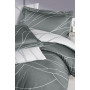 First choice Mesi Moon Mist satin-luxe Euro bedding set 200x220 cm gray-white (m018321)