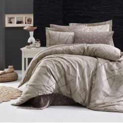 First choice Rovena Soil satin-luxe Euro bedding set 200x220 cm beige (m018318)