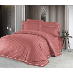 Bedding set First choice Novel Line Coral satin deluxe Euro 200x220 cm coral (m018281)