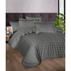 First choice Royce Storm satin-deluxe Euro bedding set 200x220 cm dark gray (m018279)