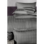 First choice Royce Storm satin-deluxe Euro bedding set 200x220 cm dark gray (m018279)