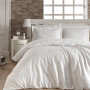 First choice Carmina beyaz satin-luxe Euro bedding set 200x220 cm white (m014118)