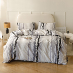 Bedding set Love You TLG-2302 VIP satin-light luxury Euro 200x220 cm gray (m018391)