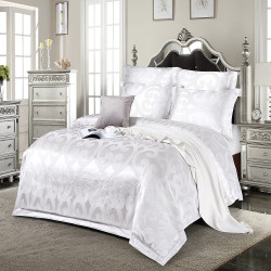 Bedding set Love You 2-62 satin-jacquard family 160x220 cm white (m018422)