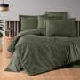 First choice Nichol Dark Green jacquard Euro bedding set 200x220 cm dark green (m018478)