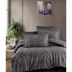 First choice Neva Polama satin-luxe Euro bedding set 200x220 cm graphite (m018487)