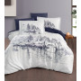 First choice Arigon VIP satin 3D Euro bedding set 200x220 cm white-dark blue (m018536)