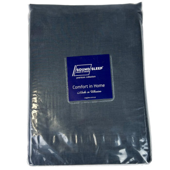 Duvet cover SoundSleep ranfors 140x210 cm gray-blue (2800004643603)