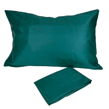 Set of pillowcases SoundSleep Silken satin 50x70 cm emerald (2800004482288)