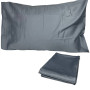 Set of pillowcases SoundSleep Silken satin 50x70 cm gray-blue (2800004482516)