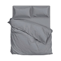 Bed linen set SoundSleep Dyet Dark Gray ranfors one and a half dark gray (2800004559744)