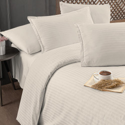 Altinbasak Poplin Infinity Ivory Euro poplin bedding set 200x220 cm cream (m018669)