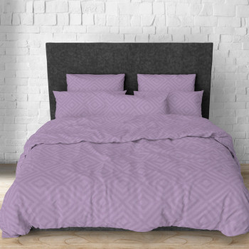  Простынь на резинке SoundSleep Rhomb Purple бязь 160х200х20 см фиолетовая (2800004674393)