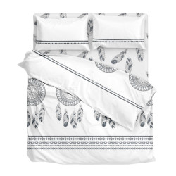 Bed linen set SoundSleep Dreams calico Double 175x215 cm white (2800004485081)