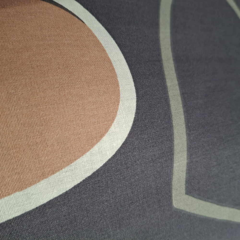 Set of soft white SoundSleep Loretta calico Euro 200x220 cm gray (2800004737937)  
