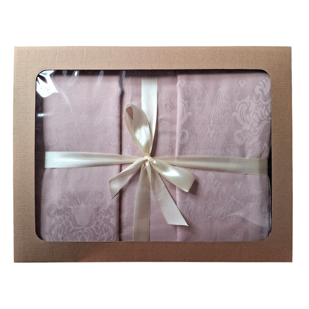 Bedding set SoundSleep Jacquard Nonpareil Smoky Pink satin-jacquard Double Euro 200x220 cm smoky pink (2800004890427)