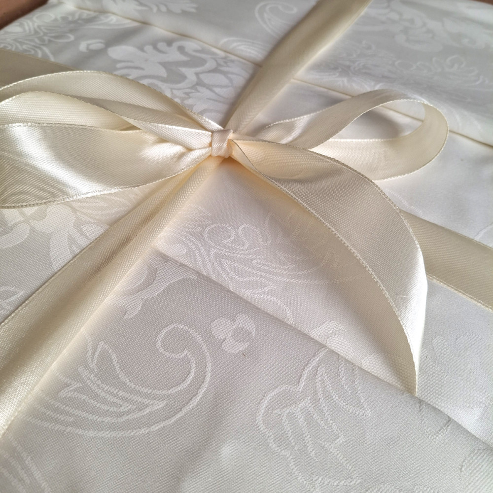 Bedding set SoundSleep Jacquard Nonpareil Noble Сream Satin Jacquard Family 160x215 cm (2800004922302)