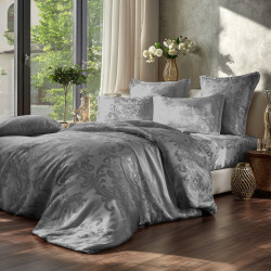 Pillowcase SoundSleep Nonpareil Noble Gray Satin Jacquard 40x60 cm Light Gray (2800005066517)