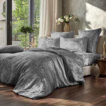 Bedding set SoundSleep Jacquard Nonpareil Noble Grey Satin Jacquard Double Euro 200x220 cm (2800004922319)