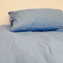 Flannel sheet Delicacy SoundSleep blue 160x200 cm