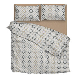 Bedding set SoundSleep Romano calico one and a half 140x205 cm beige (2800004628594)