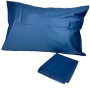 Bed linen set SoundSleep Silken satin Double euro 200x220 cm blue (2800004482318)