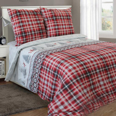 Set of pillowcases Fauna SoundSleep red flannel 50x70 cm