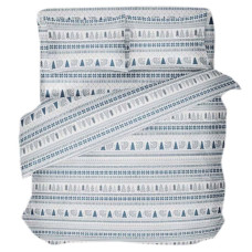 Pillowcase set Quiet Forest SoundSleep flannel blue 50x70 cm