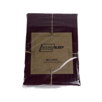 Set of pillowcases Muslin SoundSleep Burgundy 50x70 cm - 2 pcs.