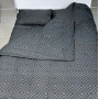 Bed linen set Rhomb Black SoundSleep single calico