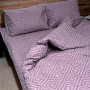 Bed linen set Rhomb Violet SoundSleep single calico