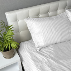 Pillowcase Stripe Sence SoundSleep satin stripe white 70x70 cm