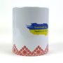 Чашка керамічна Код Незламної Нації SoundSleep з орнаментом 330 мл червоний