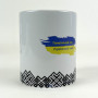 Чашка керамическая Код Незламної Нації SoundSleep с орнаментом 330 мл черный