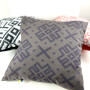 Decorative pillow Code of the Unbreakable Nation SoundSleep gray with blue