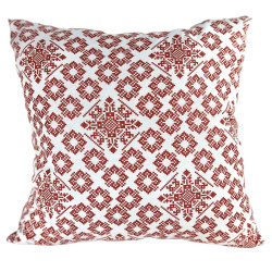 Decorative pillow SoundSleep Code of the Unbreakable Nation red with white (94205114)