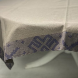 Tablecloth SoundSleep Code of the Unbreakable Nation 140x180 cm gray-blue (94205213)